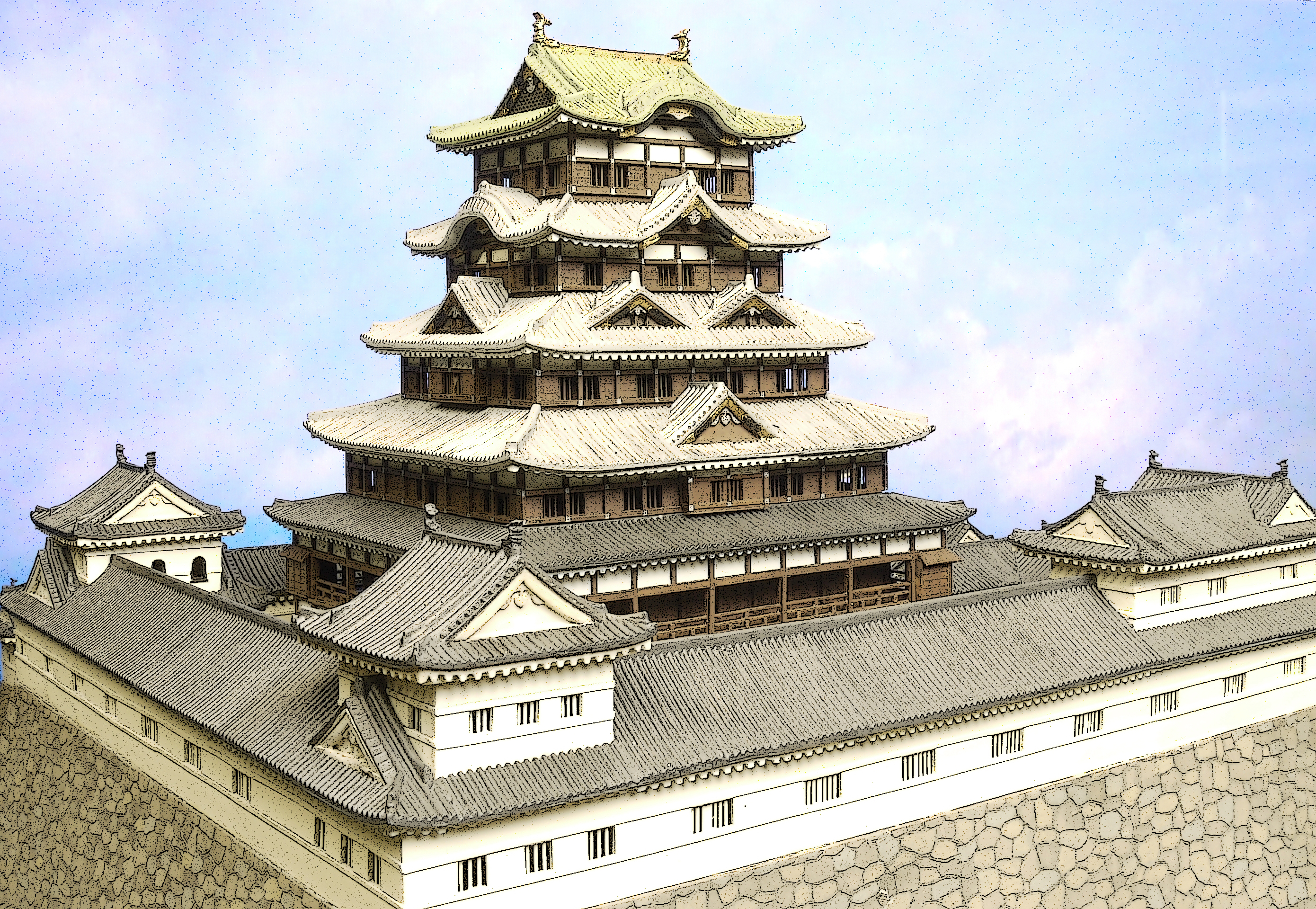 駿府城模型 お城プラモ築城の道のり